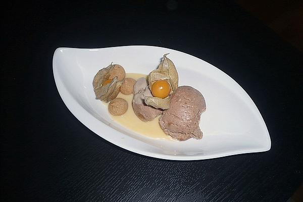 Amaretti Ice Cream with Eggnog