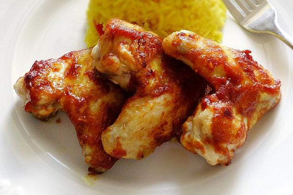 American Style Barbecue Chicken Wings