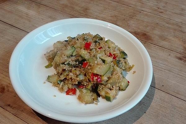 Andy`s Bulgur with Leek and Zucchini