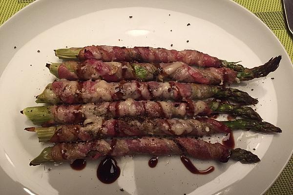 Andy`s Green Grilled Asparagus with Bacon