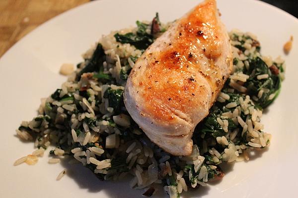 Angie`s Lemony Spinach Rice with Spicy Note