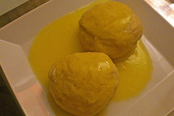 Anneliese Yeast Dumplings with Apple Wine Sauce