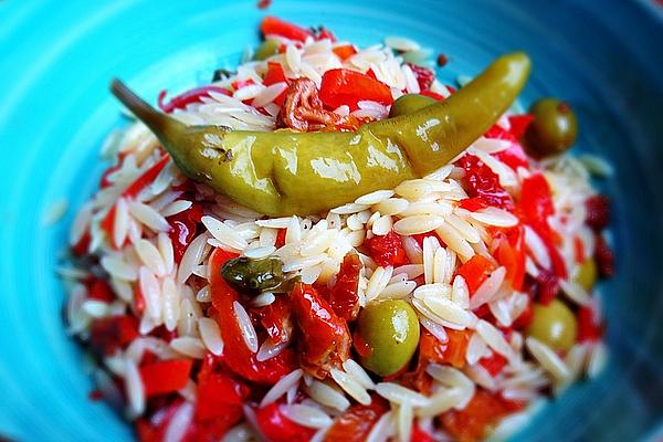 Antipasti Salad with Kritharaki Noodles