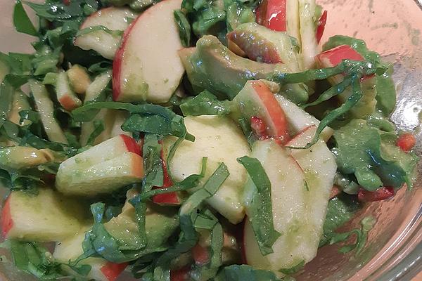 Apple and Avocado Salad with Sorrel Vinaigrette