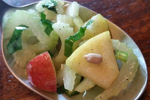 Apple and Celery Salad with Wild Garlic