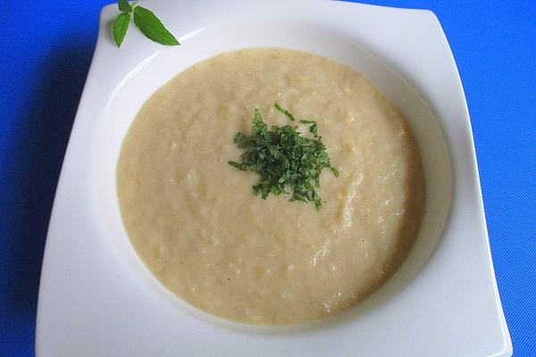 Apple and Leek Soup with Horseradish