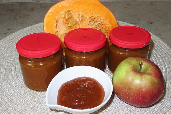 Apple and Pumpkin Jam with Christmassy Touch