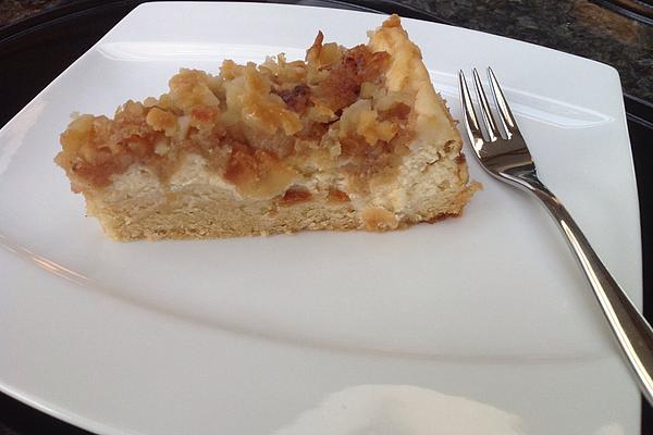 Apple – Cheesecake with Almond Crust