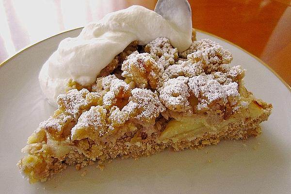 Apple Crumble Cake with Walnuts