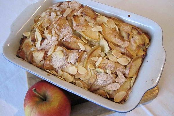 Apple Curd Casserole with Barley and Almonds