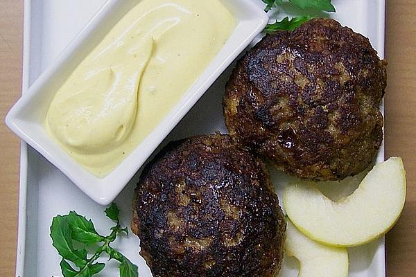 Apple Meatballs with Curry Dip
