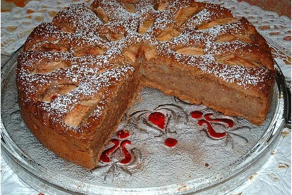 Apple Pie with Nuts Prepared Quickly