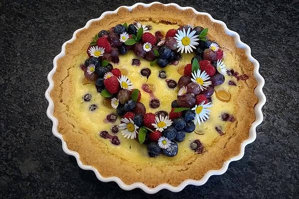 Apricot Cake with Marzipan Topping