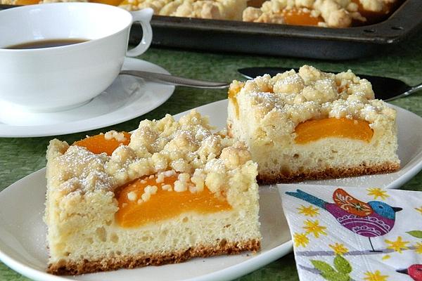 Apricot Crumble Cake from Tray