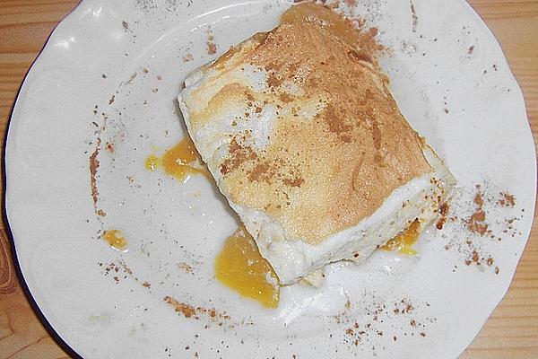 Apricot Gratin with Meringue Topping