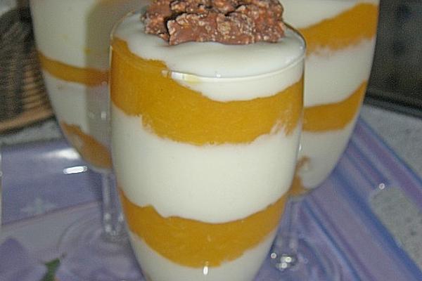 Apricot – Yoghurt – Chocolate Crossies – Layered Dessert