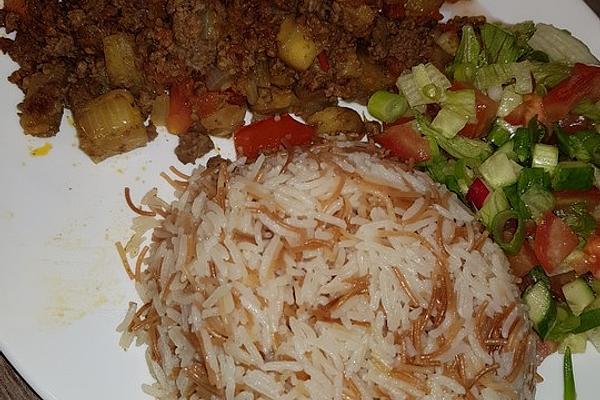 Arabic Minced Meat – Vegetables – Pan with Couscous