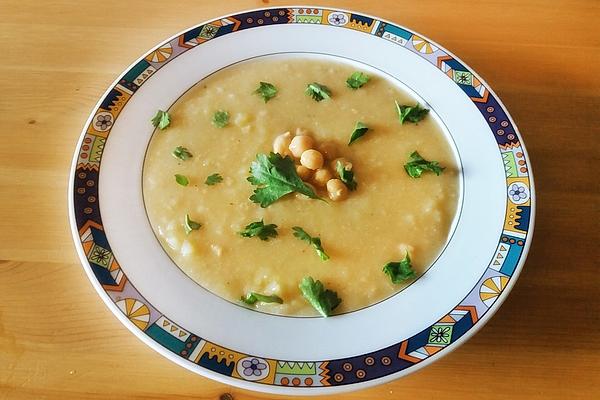 Arabic Potato Soup with Chickpeas
