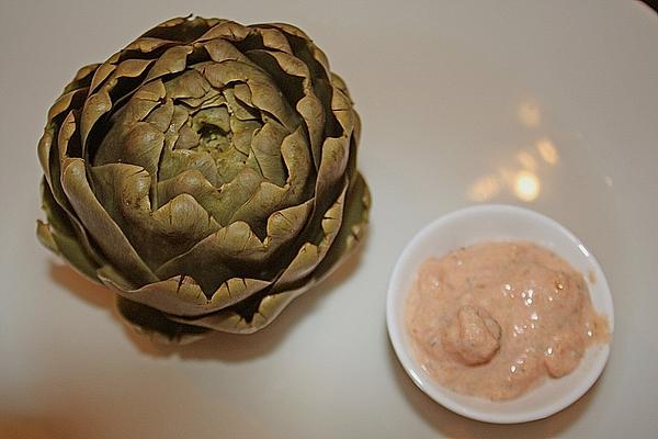 Artichokes with Tomato Dip