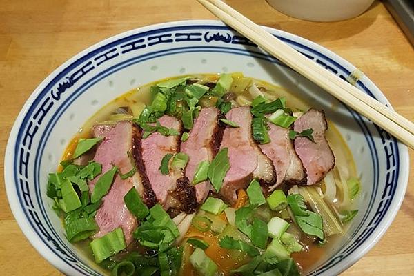 Asian Chicken Soup with Glass Noodles