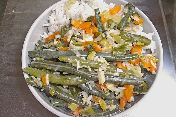 Asian Chilli Beans with Rice