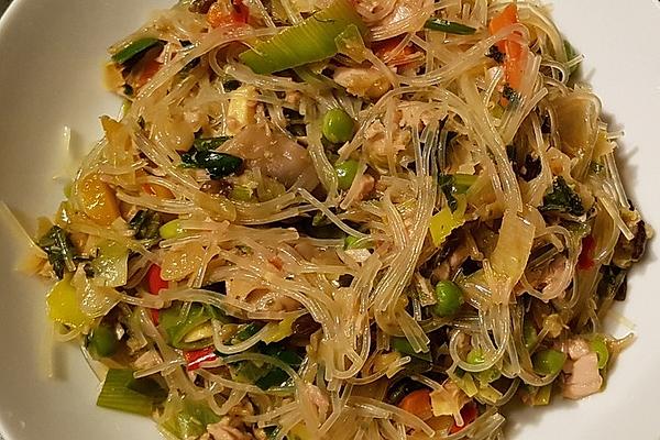 Asian Glass Noodle Salad with Tuna