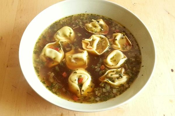 Asian Soup with Tortellini