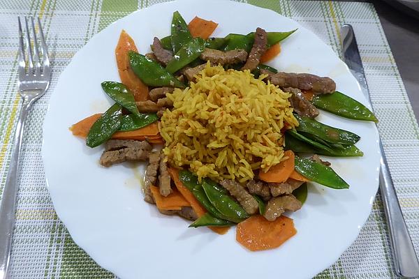 Asian Stir-fry Vegetables with Basmati Rice