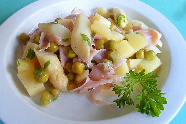 Asparagus and Pea Ragout with Ham and Potatoes