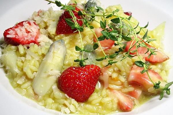 Asparagus and Strawberry Risotto