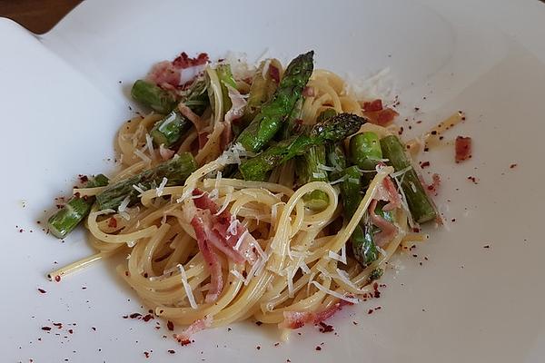 Asparagus – Carbonara