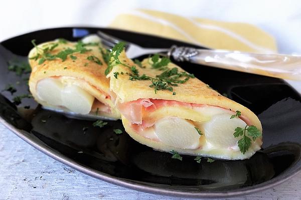 Asparagus – Ham – Cheese – Pancakes
