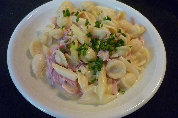 Asparagus Pasta with Ham