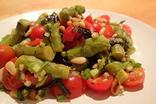 Asparagus Salad with Ginger and Wild Garlic