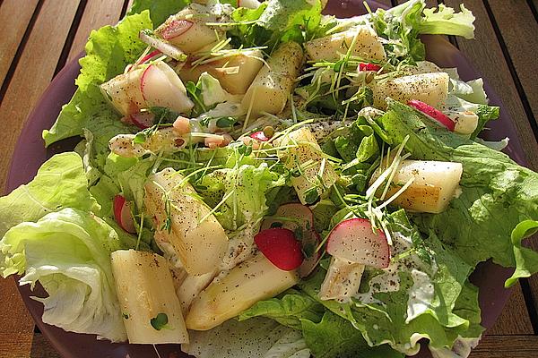 Asparagus Salad with Goat Cheese Vinaigrette