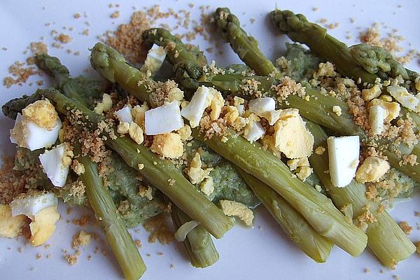 Asparagus with Broccoli Cream