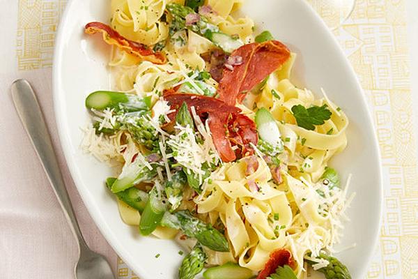 Asparagus with Ham and Pasta