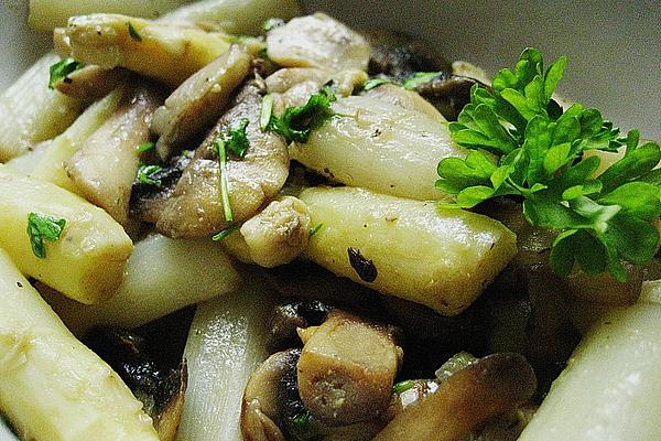 Asparagus with Mustard and Mushrooms