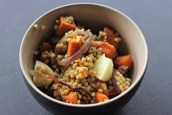 Aurora`s Colorful Autumn Salad with Couscous and Sweet Potatoes