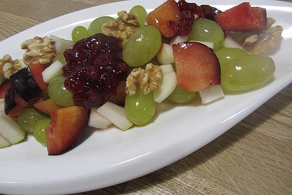 Autumn Fruit Salad with Walnuts