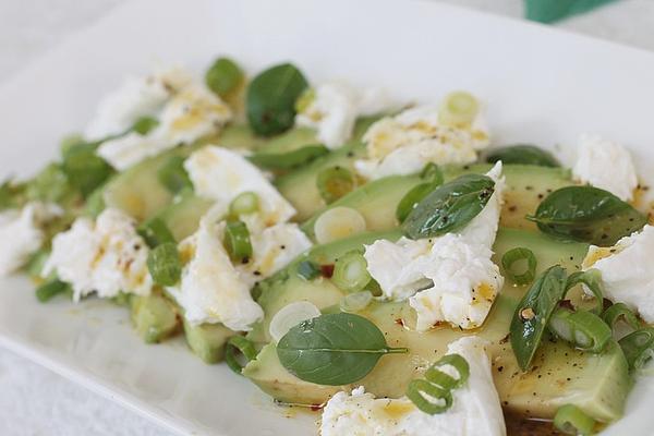 Avocado and Mozzarella Carpaccio