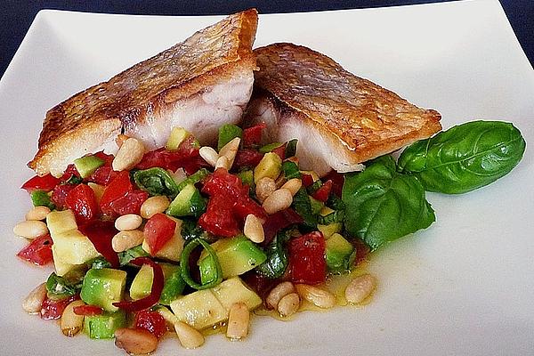 Avocado Tomato Salsa with Red Snapper