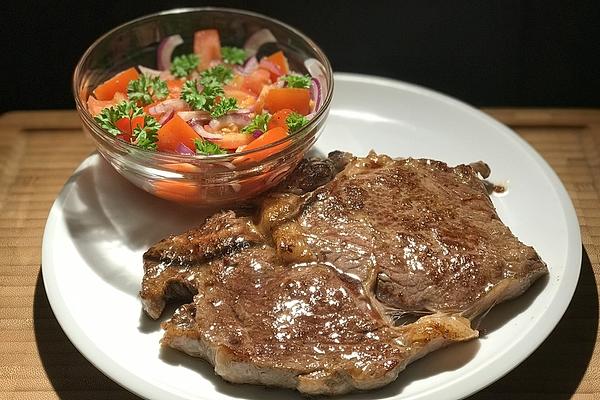 Axel`s Rump Steak with Tomato Salad
