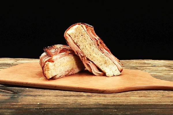 Bacon-coated Cheese Toast