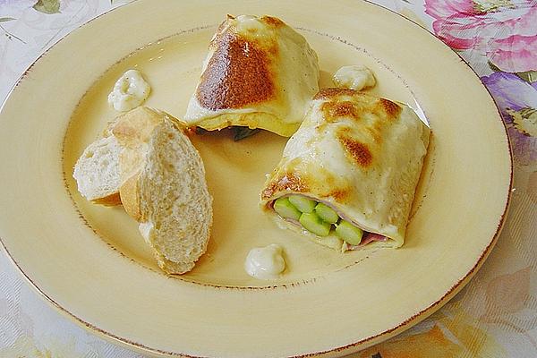 Baked Asparagus Crepes