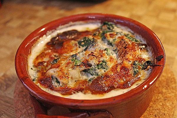 Baked Chicken Breast Fillet with Spinach and Gorgonzola