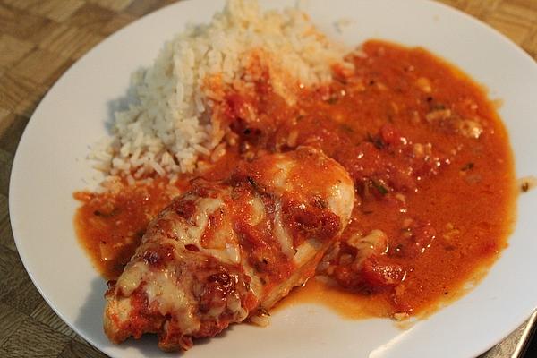 Baked Chicken Breast with Tomato Sauce