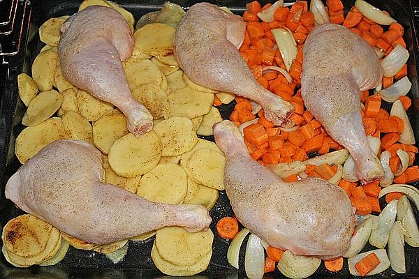 Baked Chicken with Carrots and Potatoes