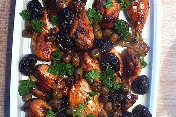Baked Chicken with Prunes and Olives