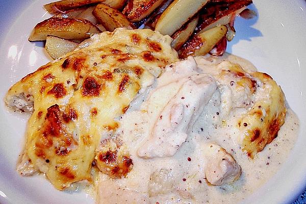 Baked Chicory with Chicken in Sage – Mustard Sauce